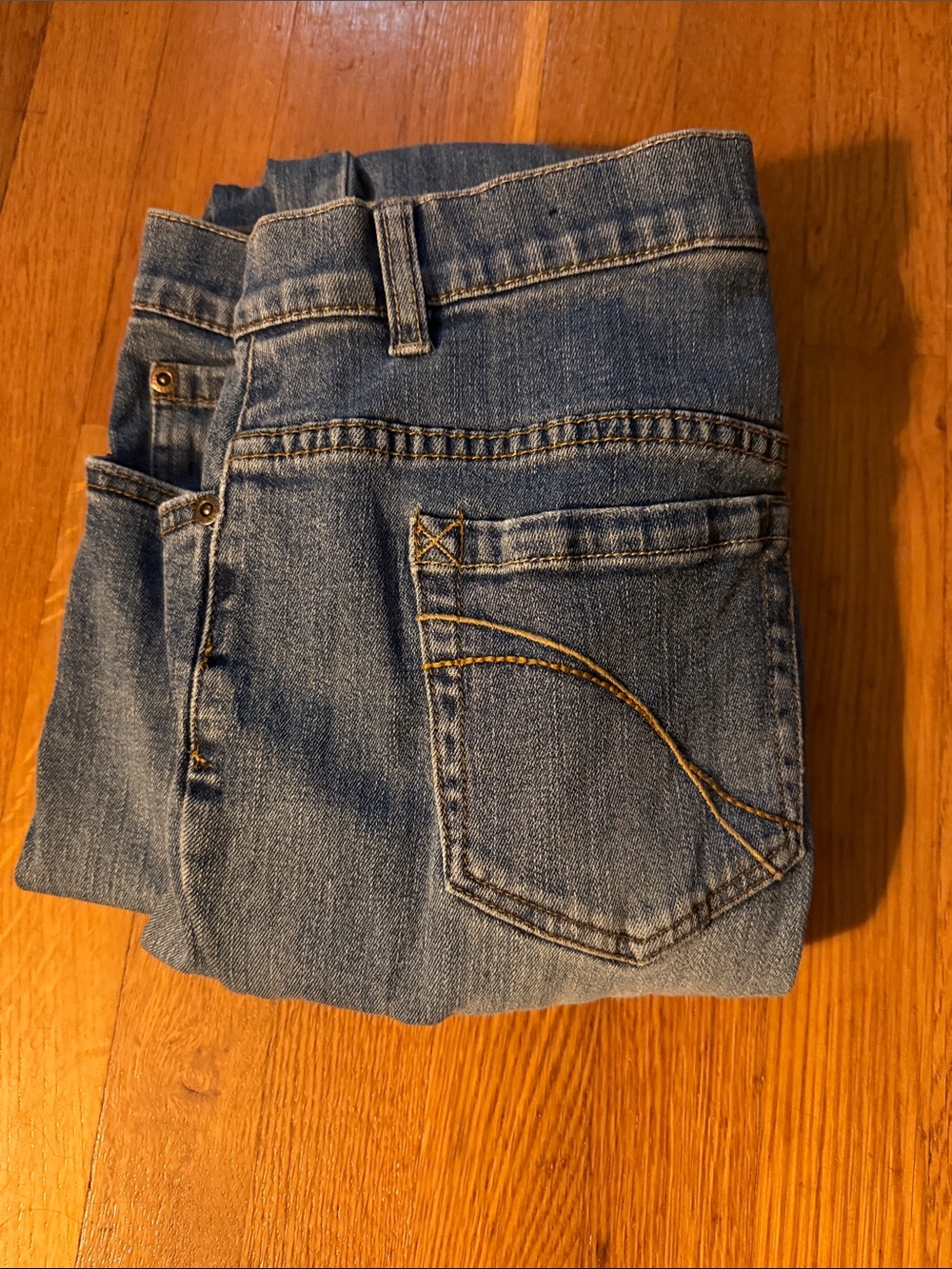 Axcess Women's Straight Leg Jeans in Blue Denim